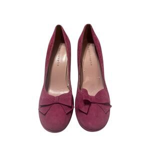 Y2K Apostrophe Magenta High Heels with Bow Detail Size 10